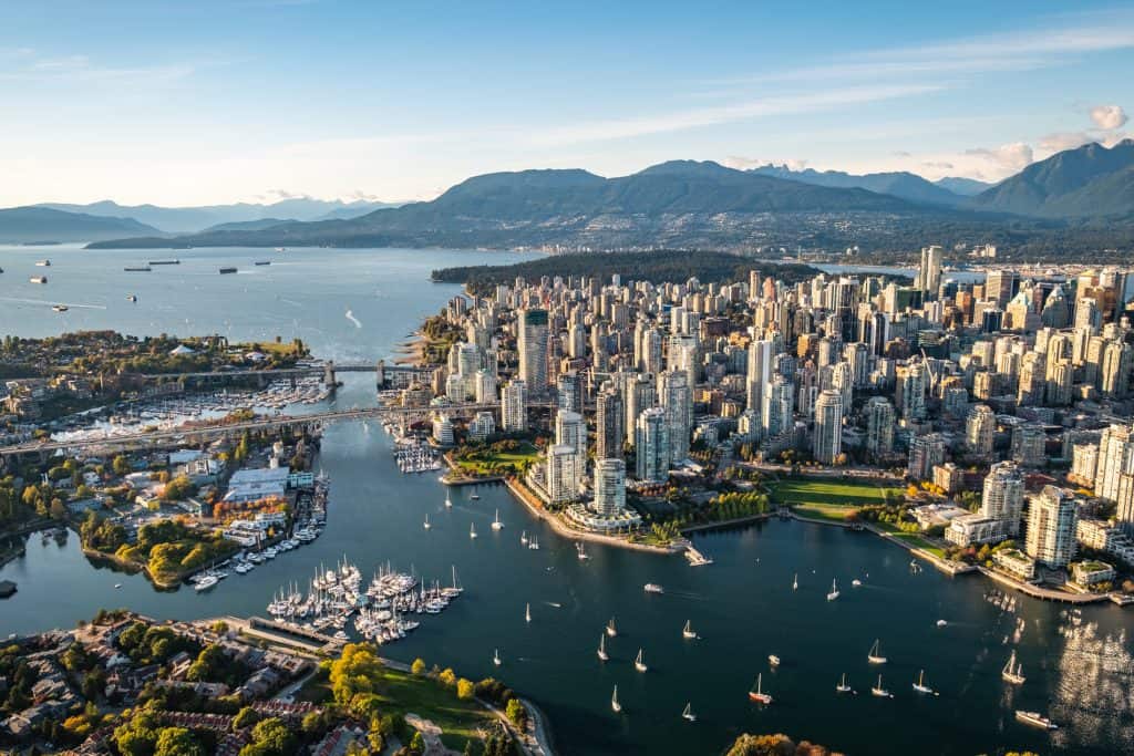 Luxury yacht sailing in Vancouver